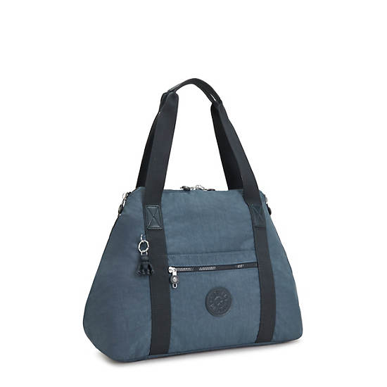 Kipling Art Medium Tote Tassen Donkerblauw Grijs | BE 1457VR